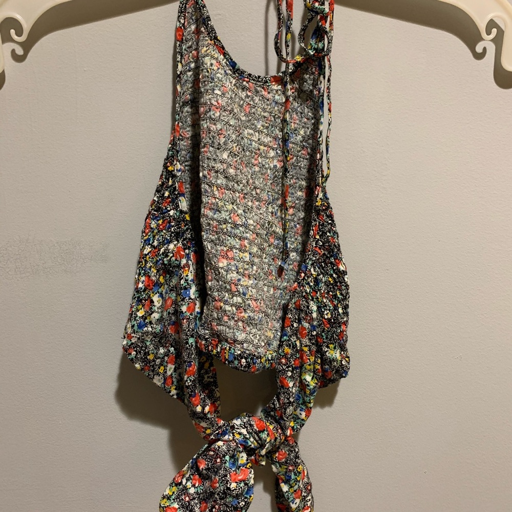 Free People open back crop top